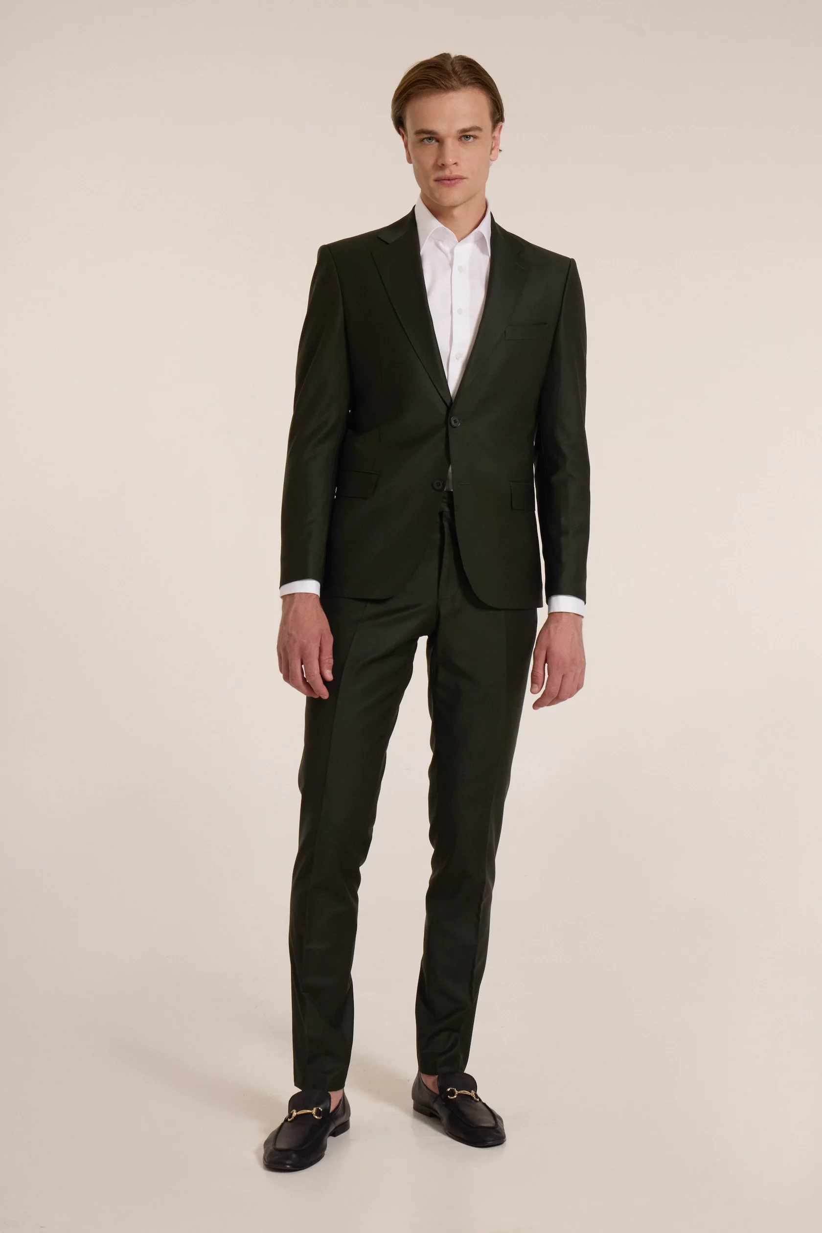 Dark green classic suit - Image 2