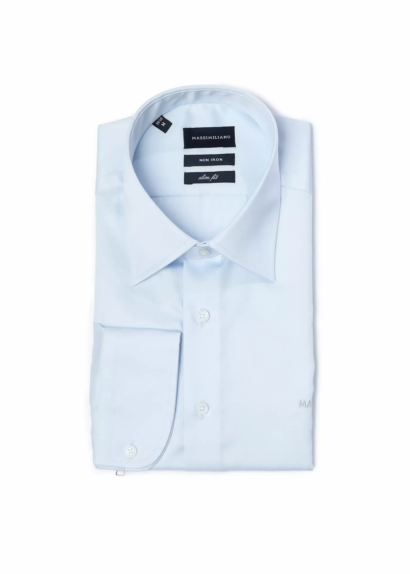 Non iron light blue shirt - Image 3