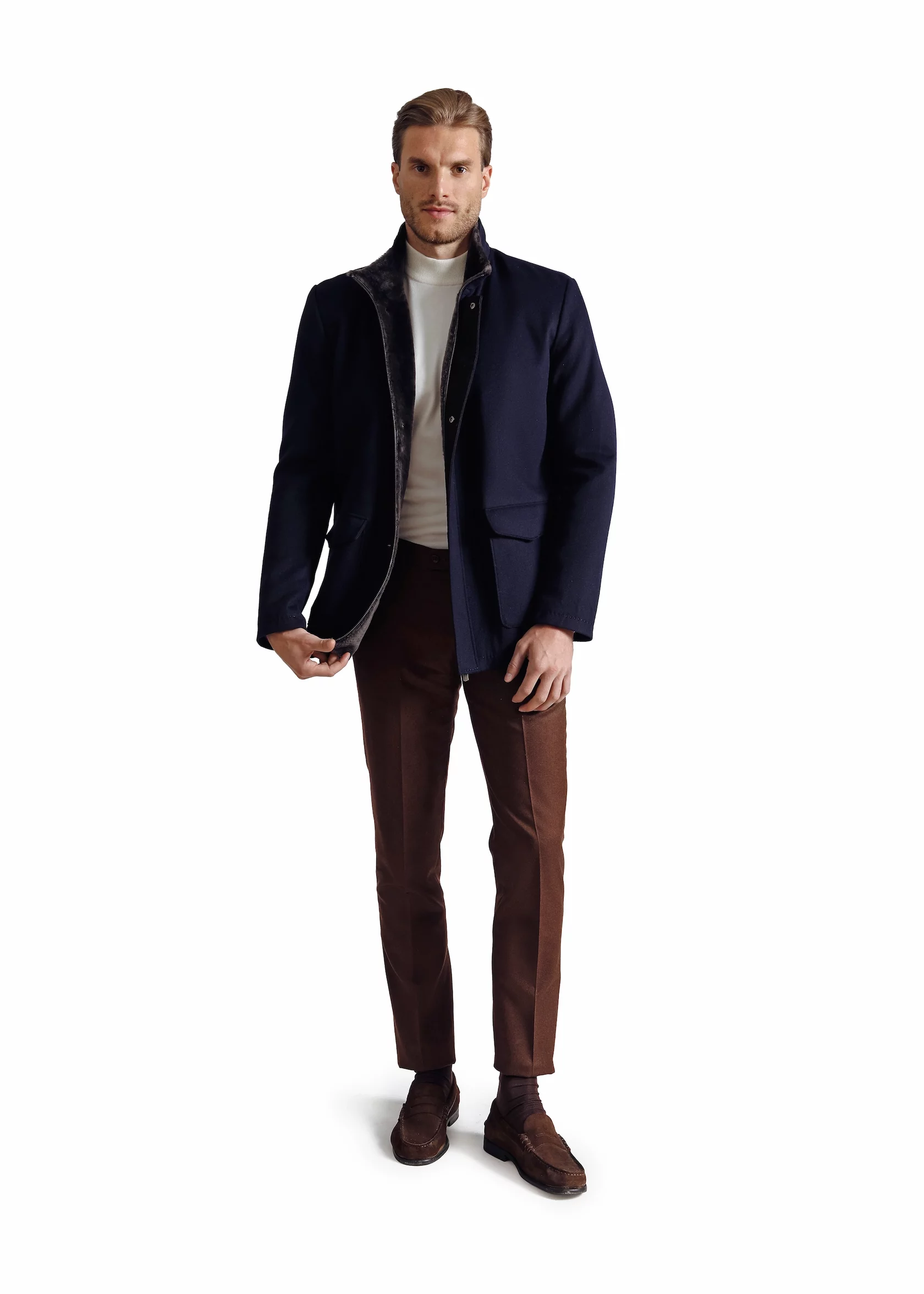 The King Edward VII jacket with rabbit fur