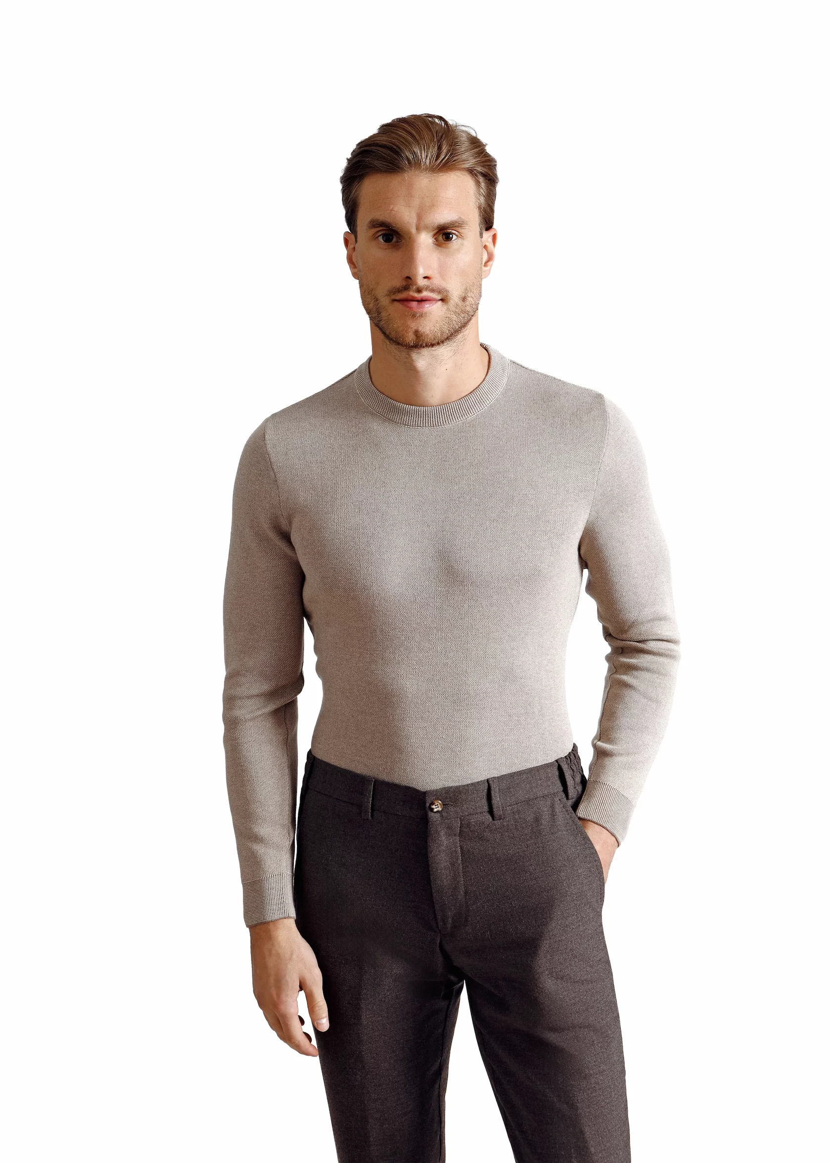 Heavy brown winter wool trousers - Image 3