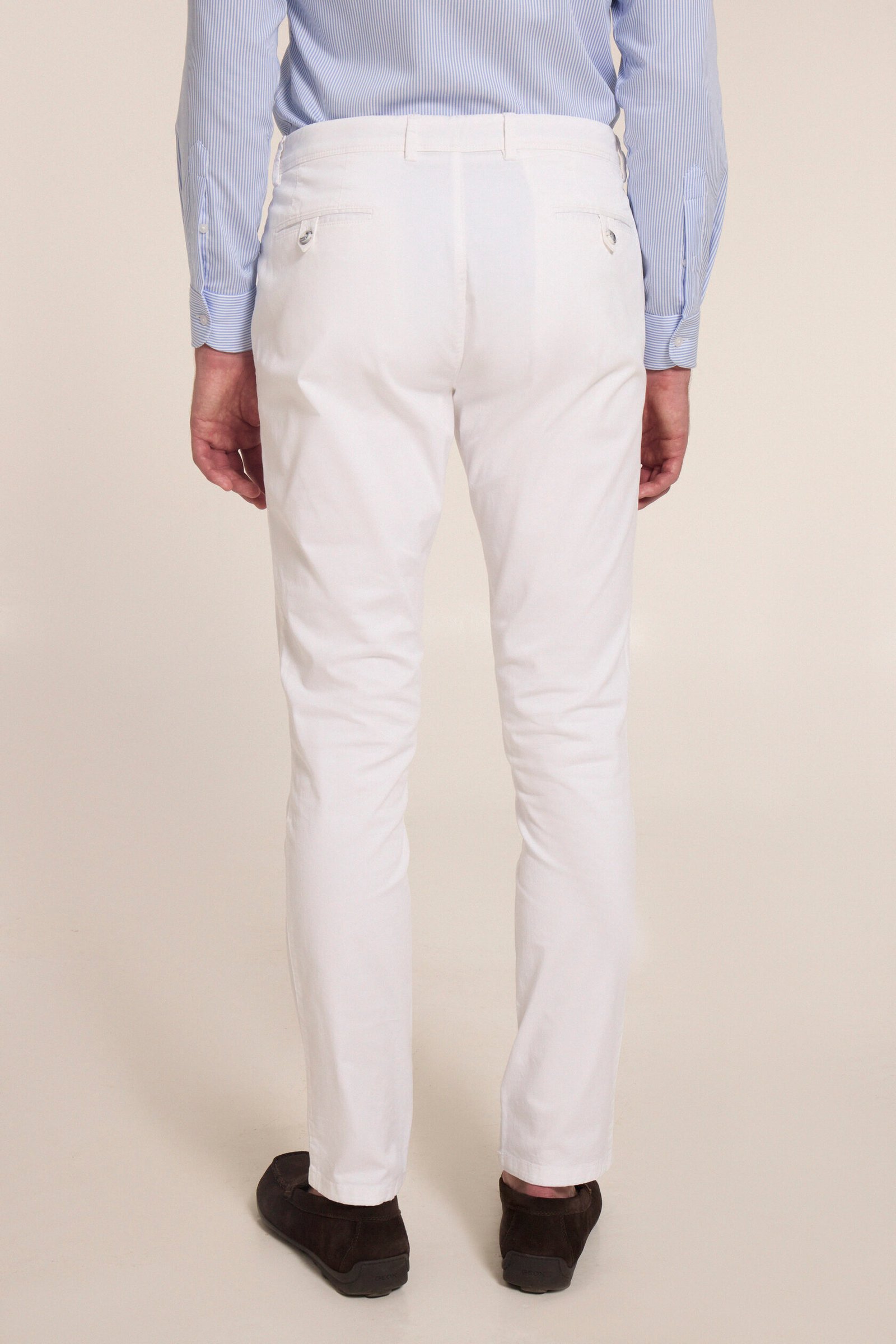 Stone beige chino cotton trousers - Image 13