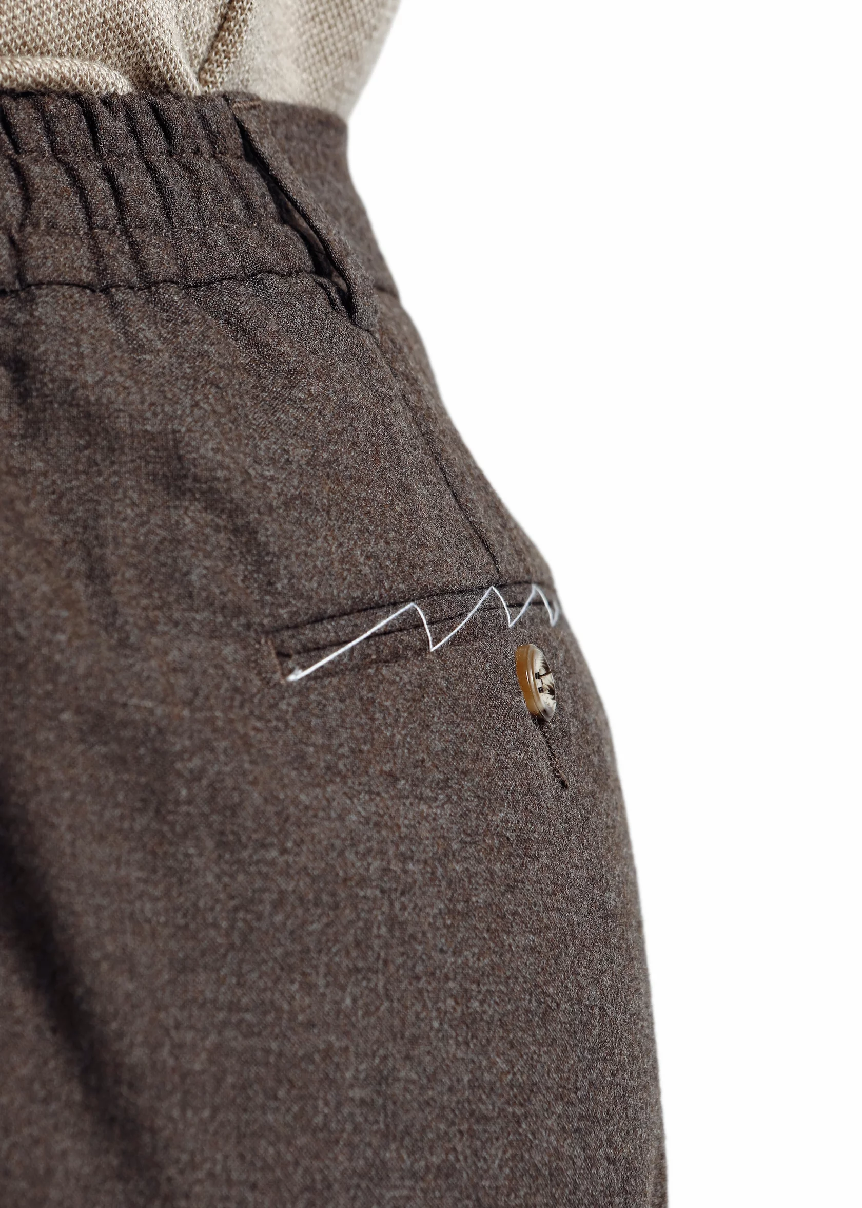 Heavy brown winter wool trousers - Image 5