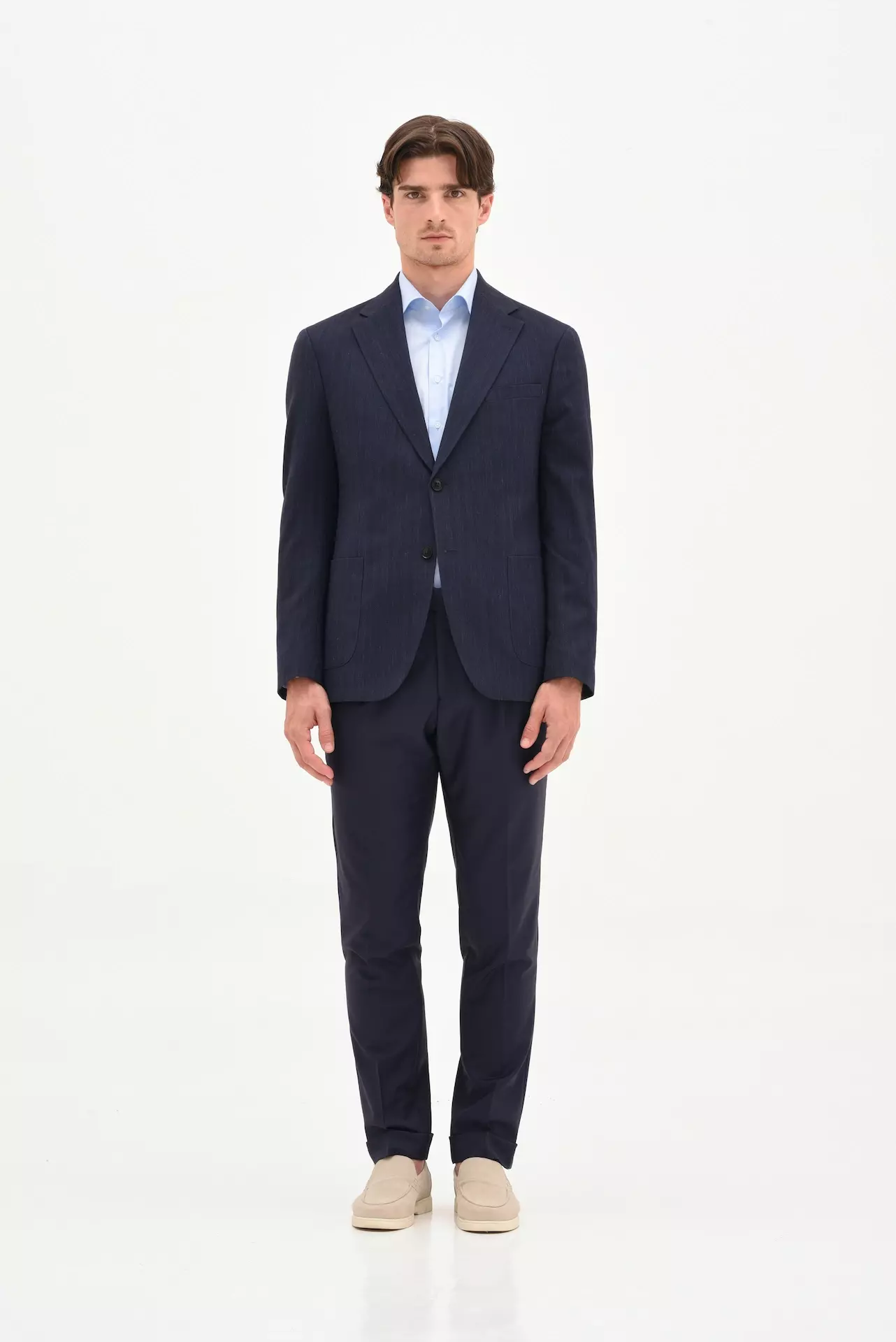 Navy blue wool blazer