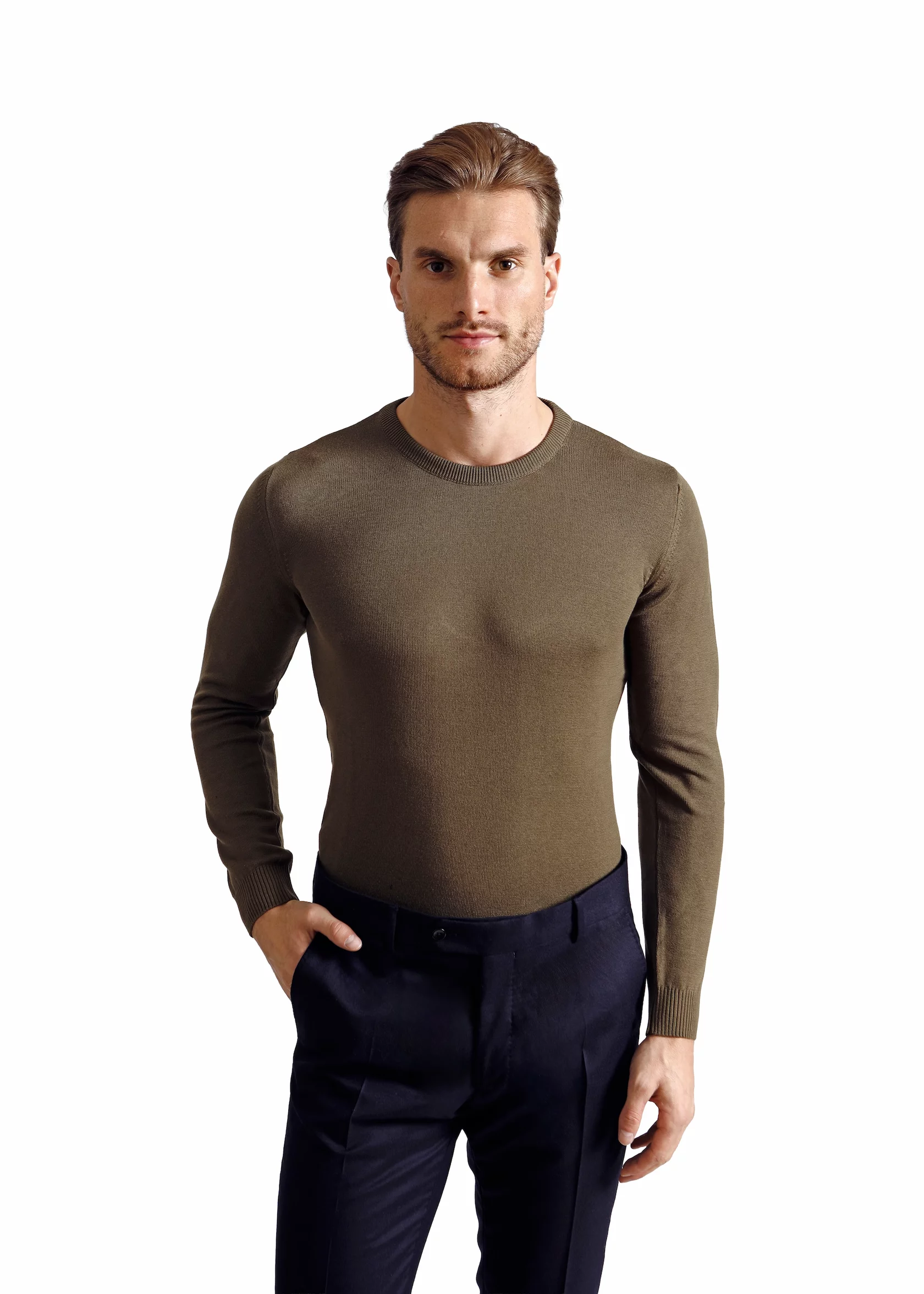 Olive green pullover