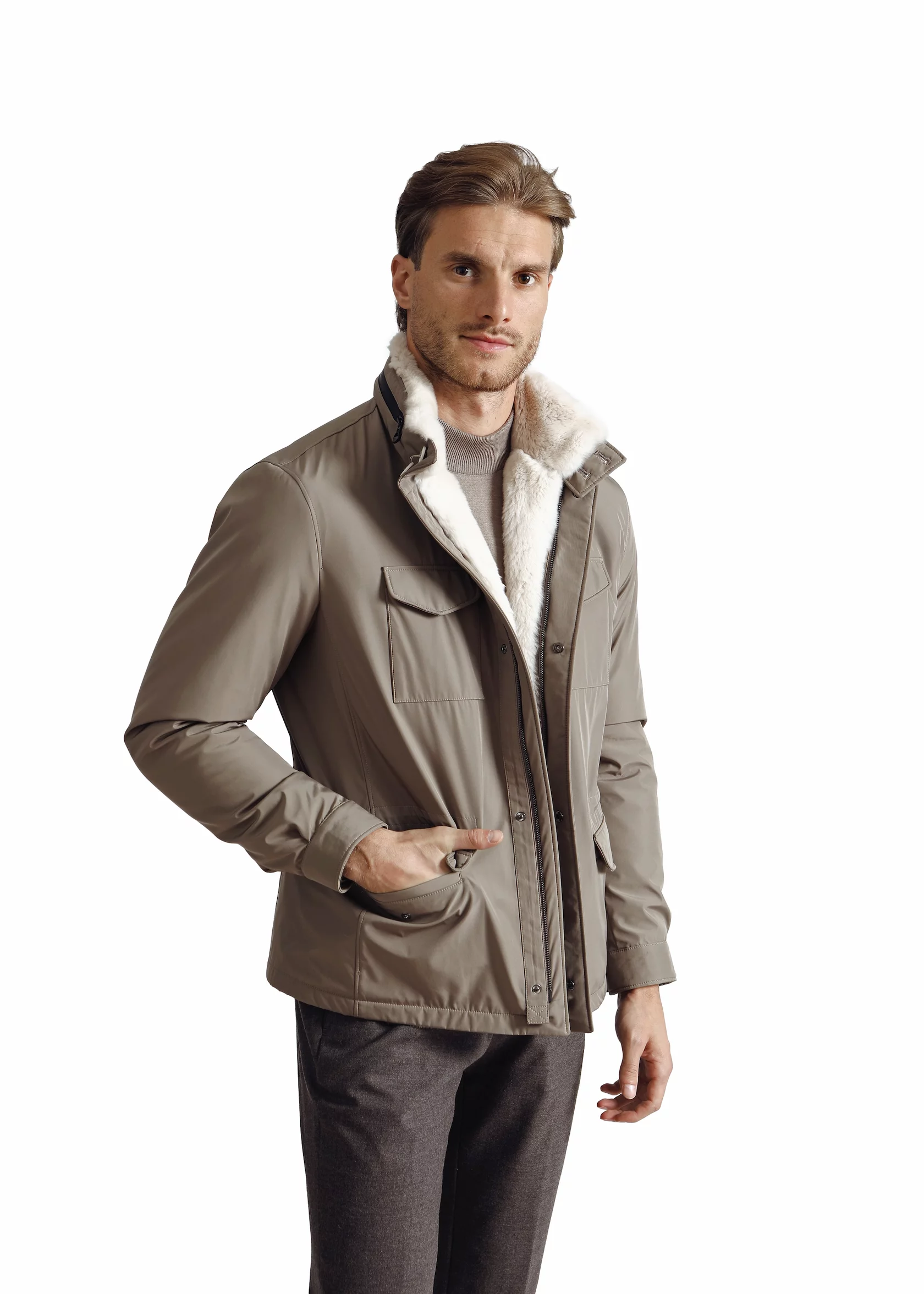 The Prince Albert jacket with rabbit fur - Image 3