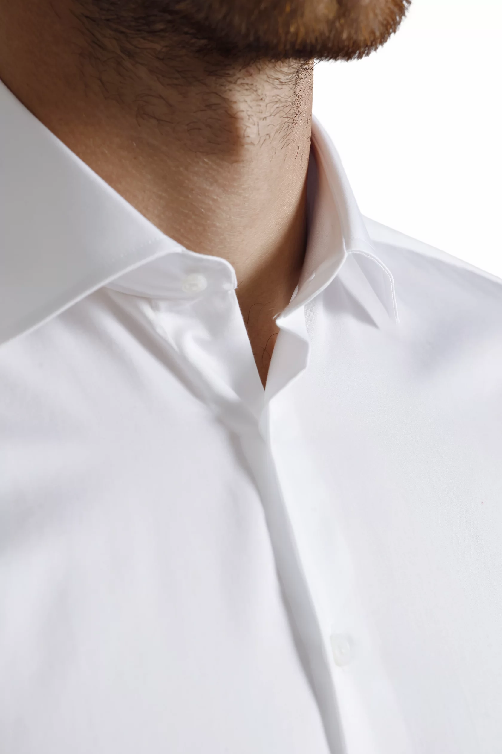 White on white dotted classic shirt - Image 4