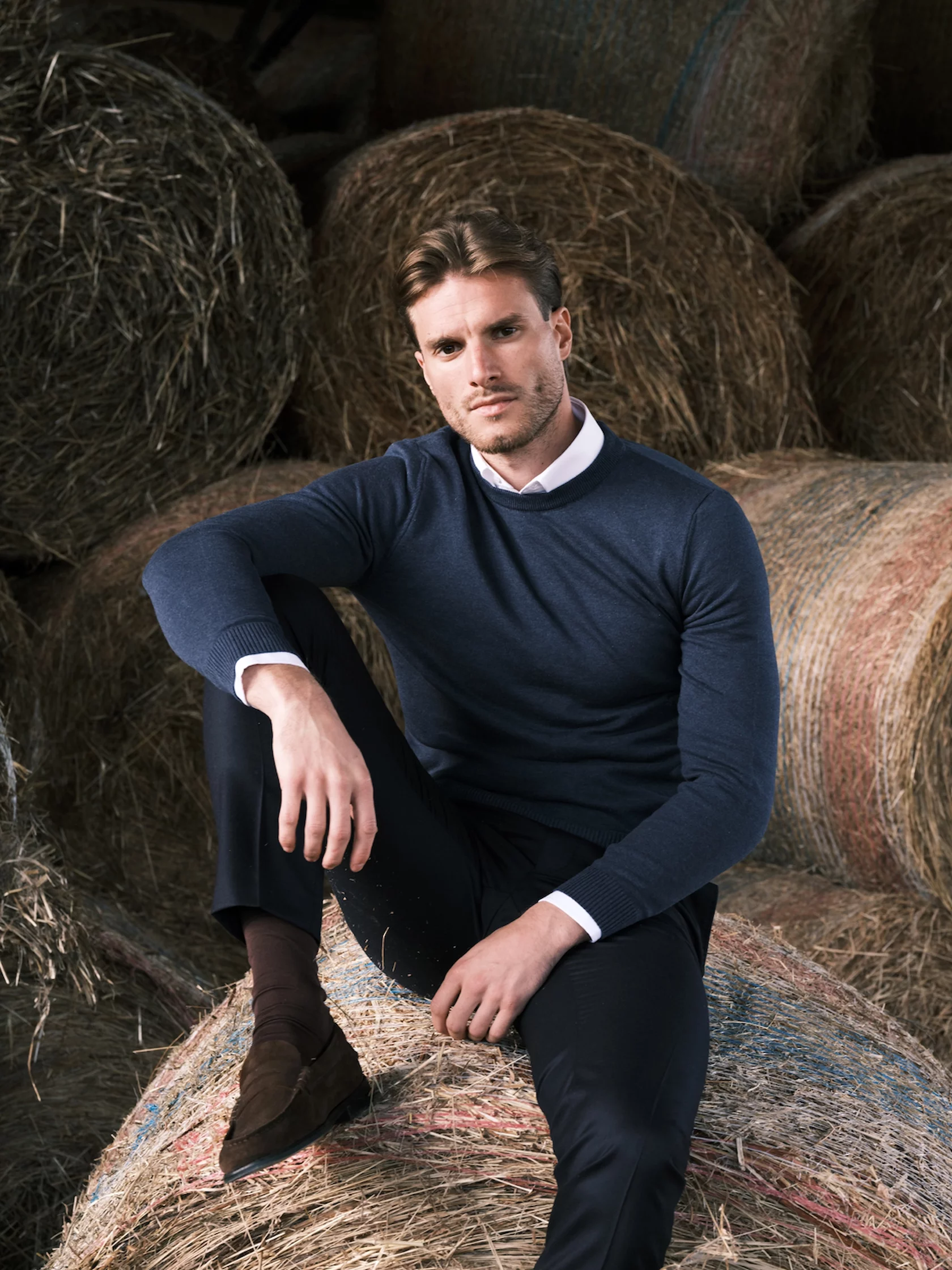 Indigo blue pullover