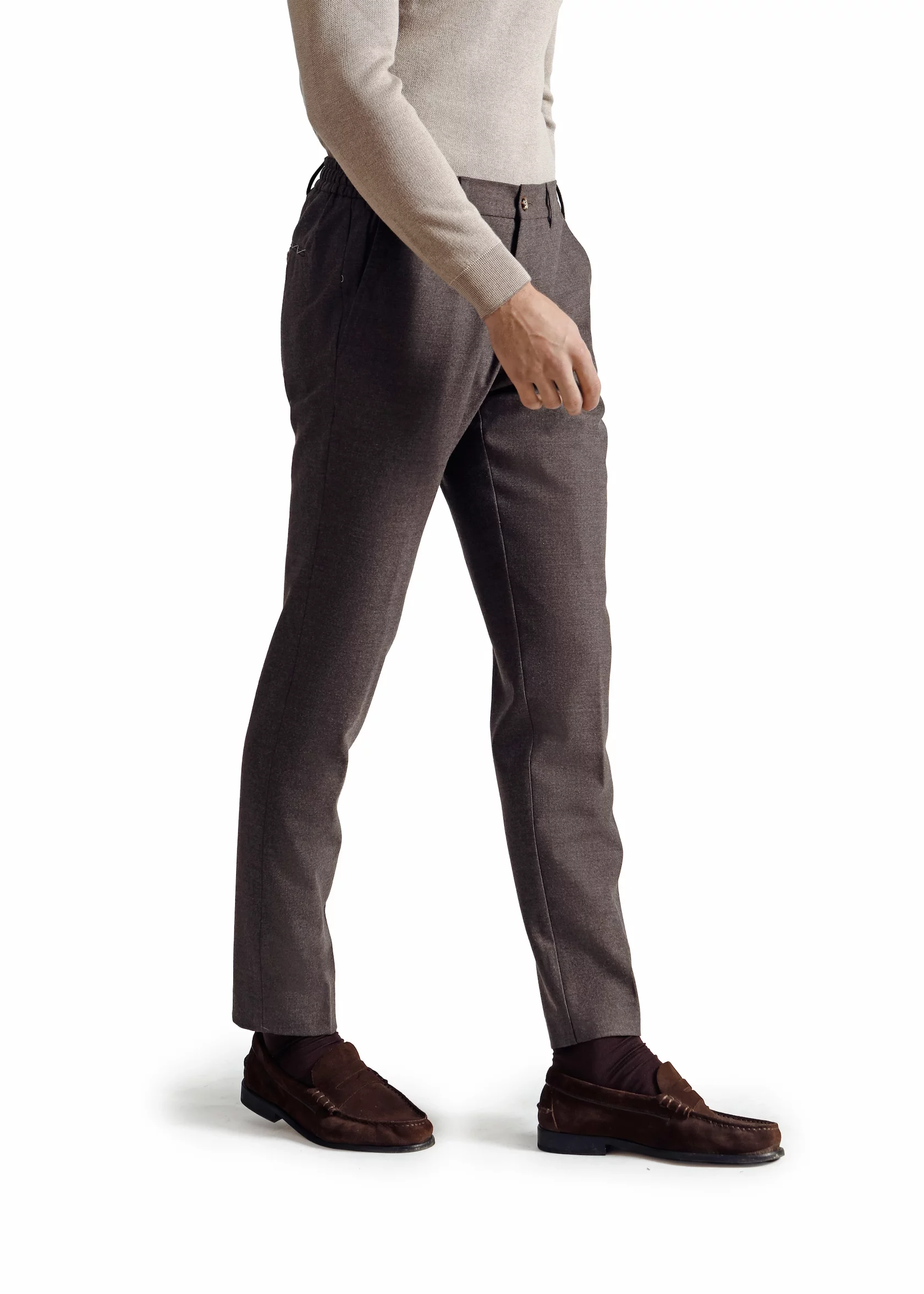 Heavy brown winter wool trousers - Image 4