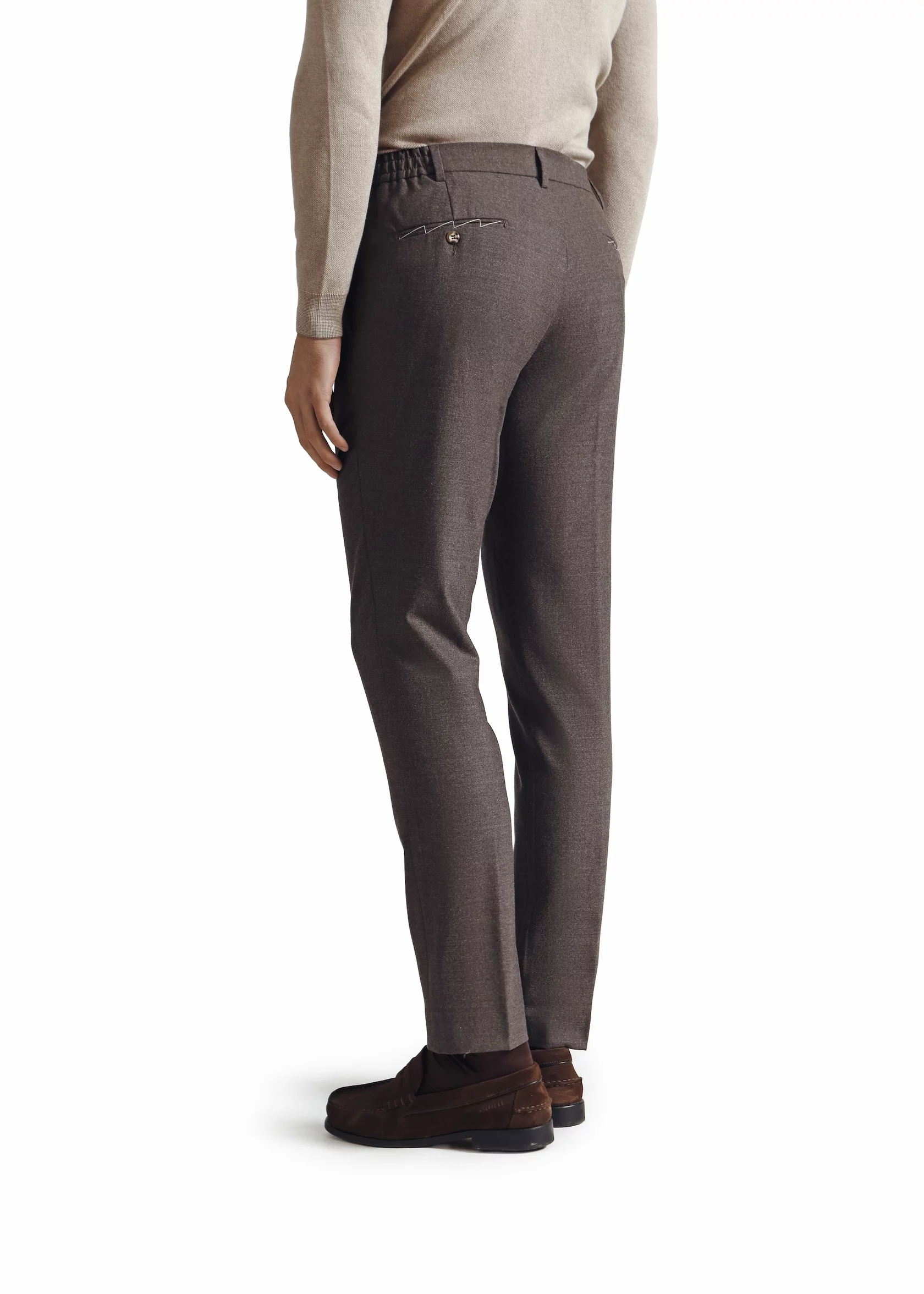 Heavy brown winter wool trousers - Image 2