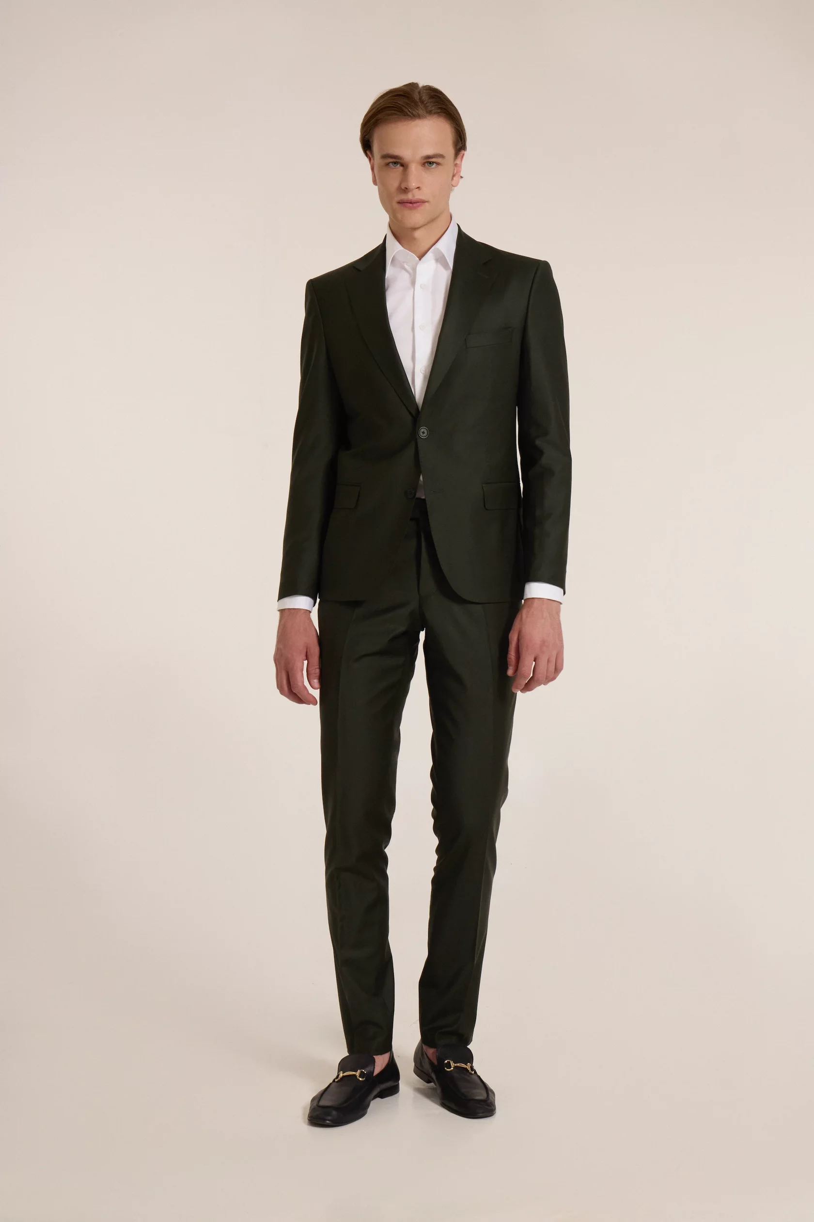 Dark green classic suit