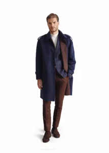 The King Edward VII alpaca trench coat
