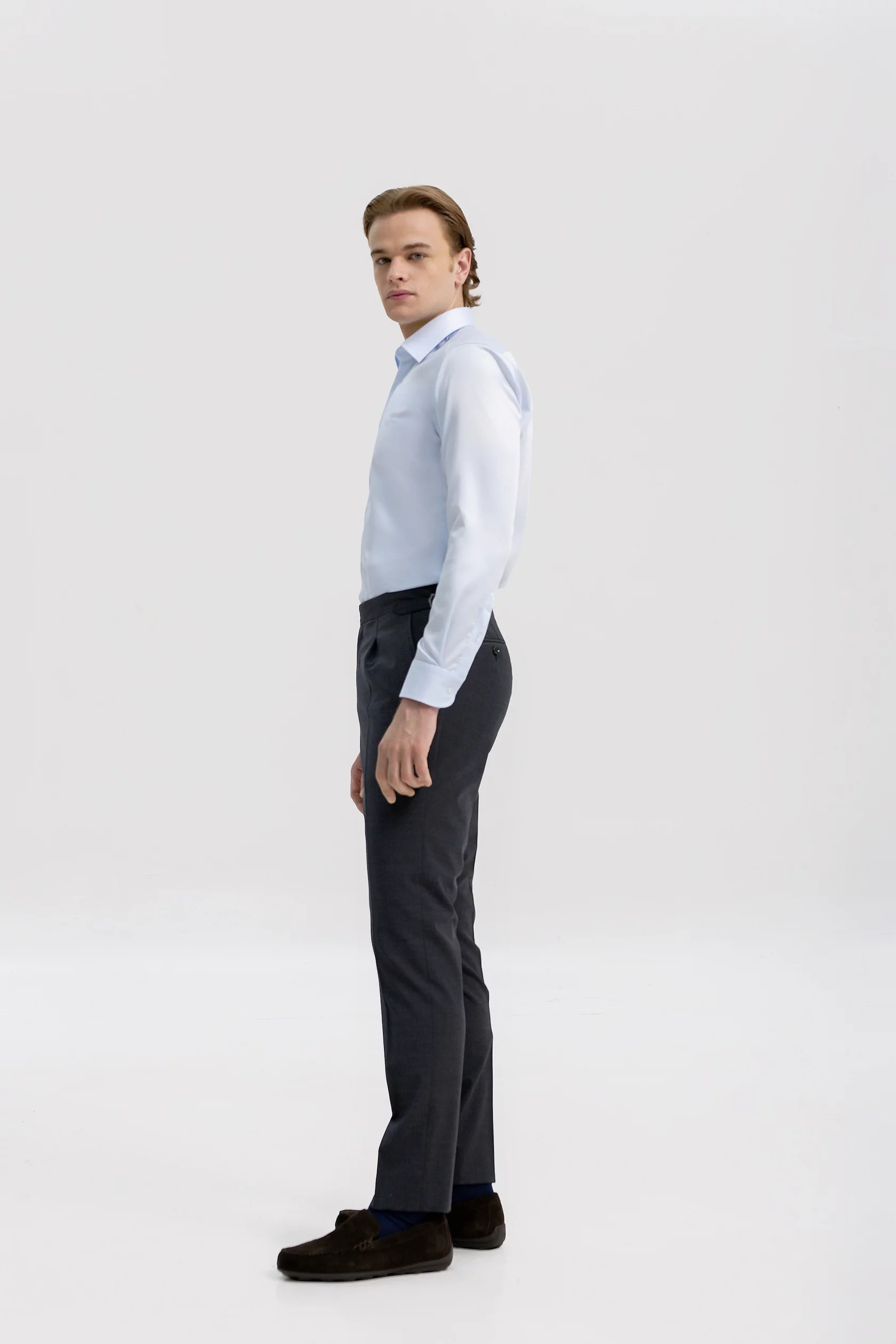 Non iron light blue shirt - Image 5