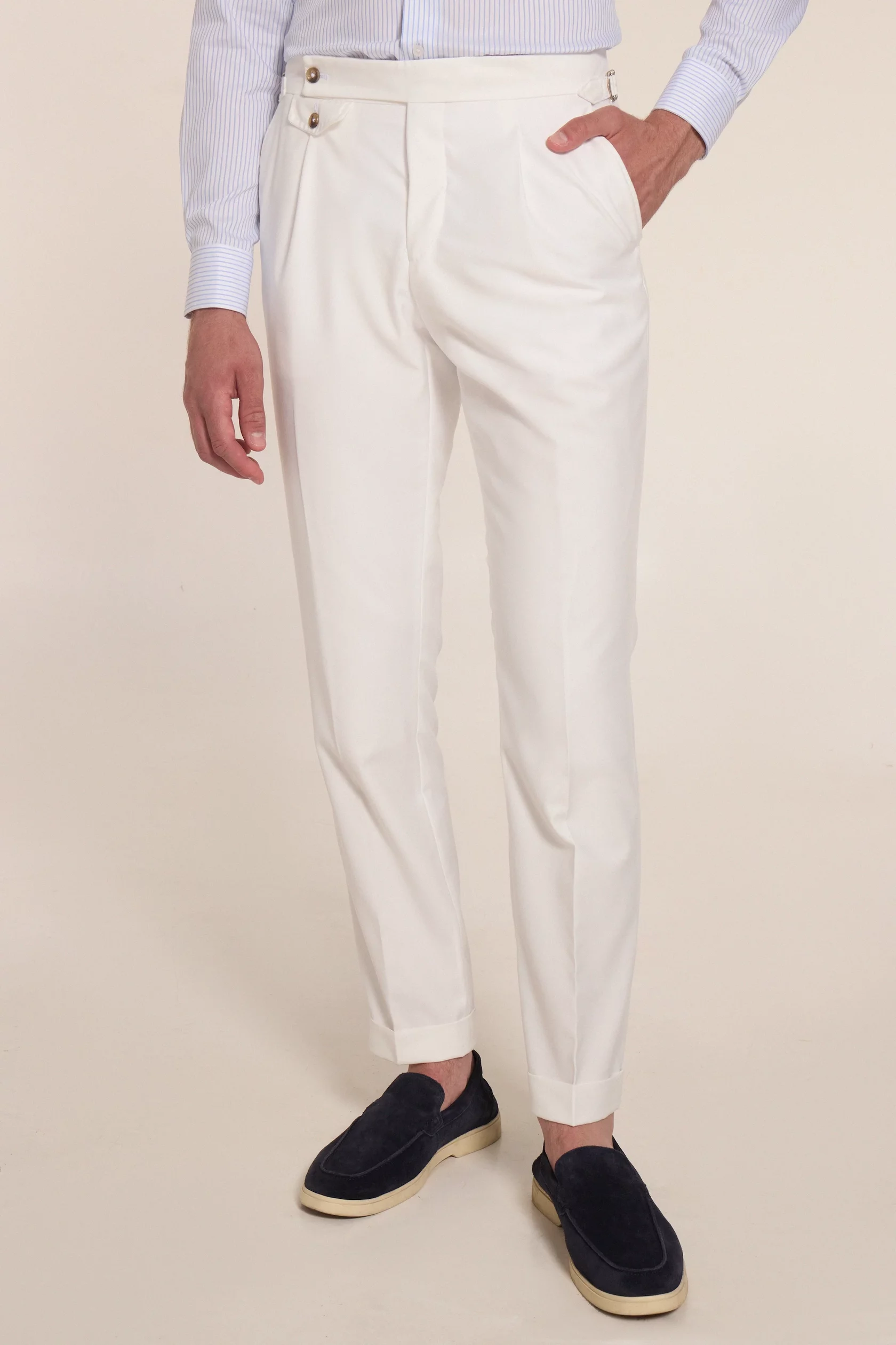 White wool trousers - Image 2