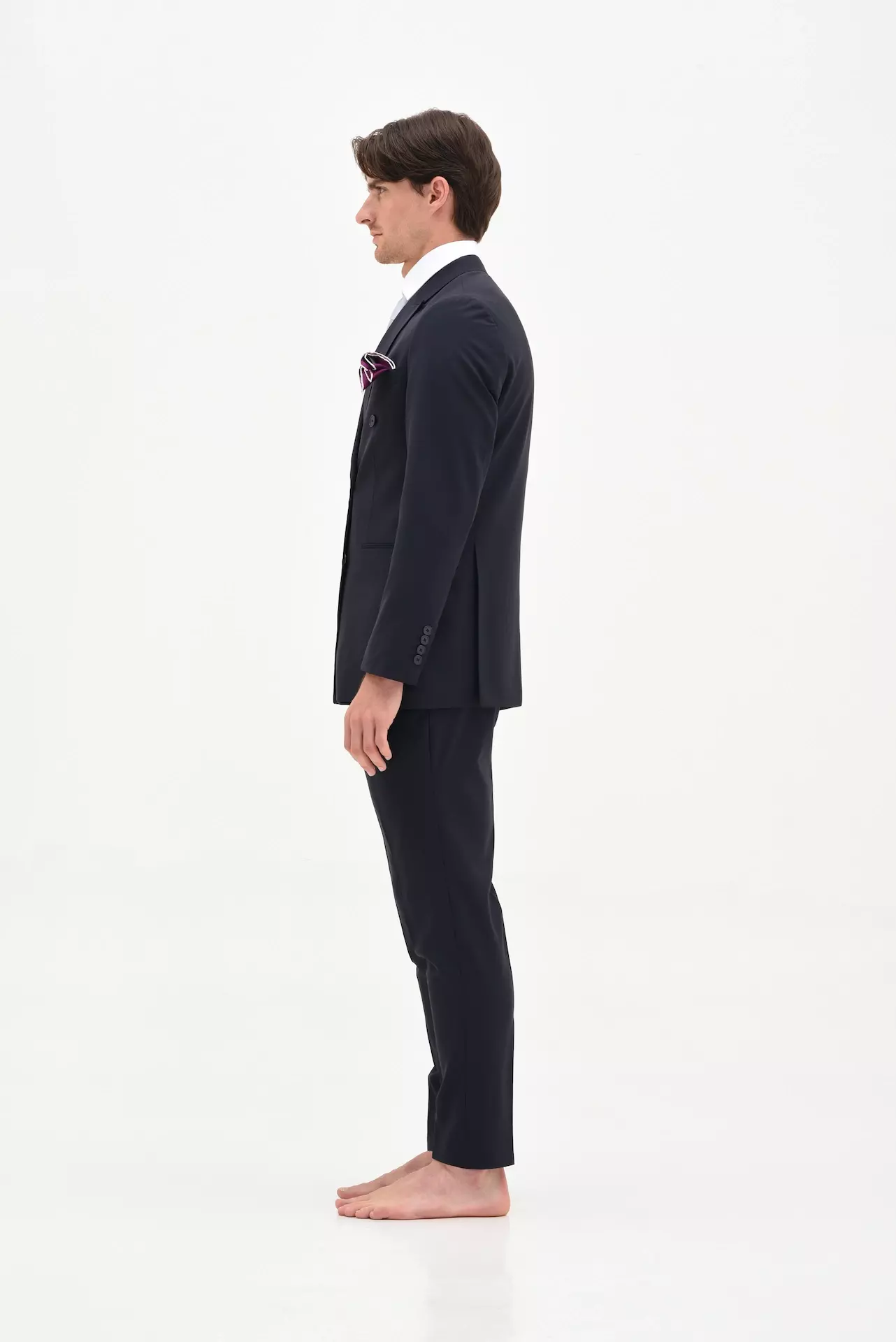 Navy blue double-breasted suit - Image 2