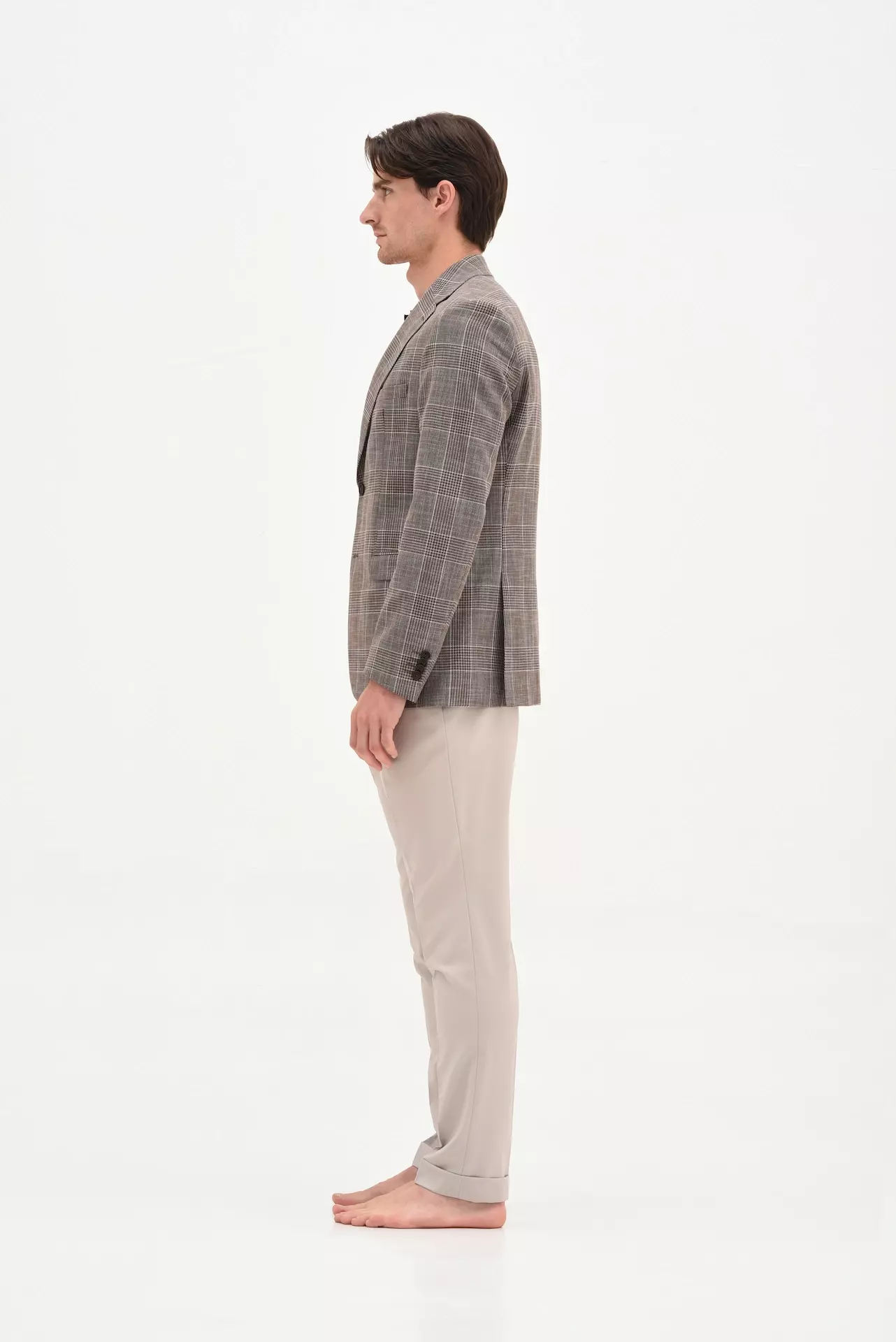 Brown caro wool blazer - Image 2