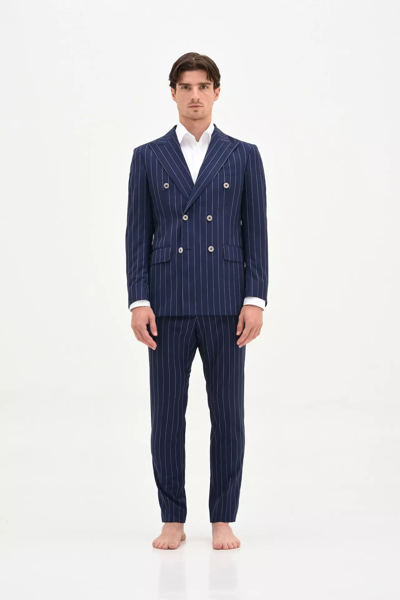 Royal blue double breasted suit