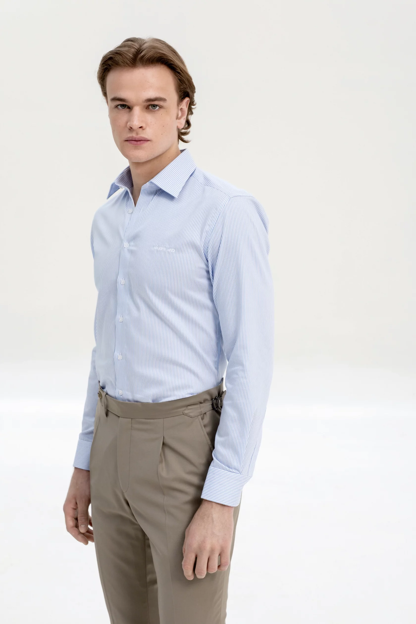 Navy blue 4-season wool trousers - Image 19