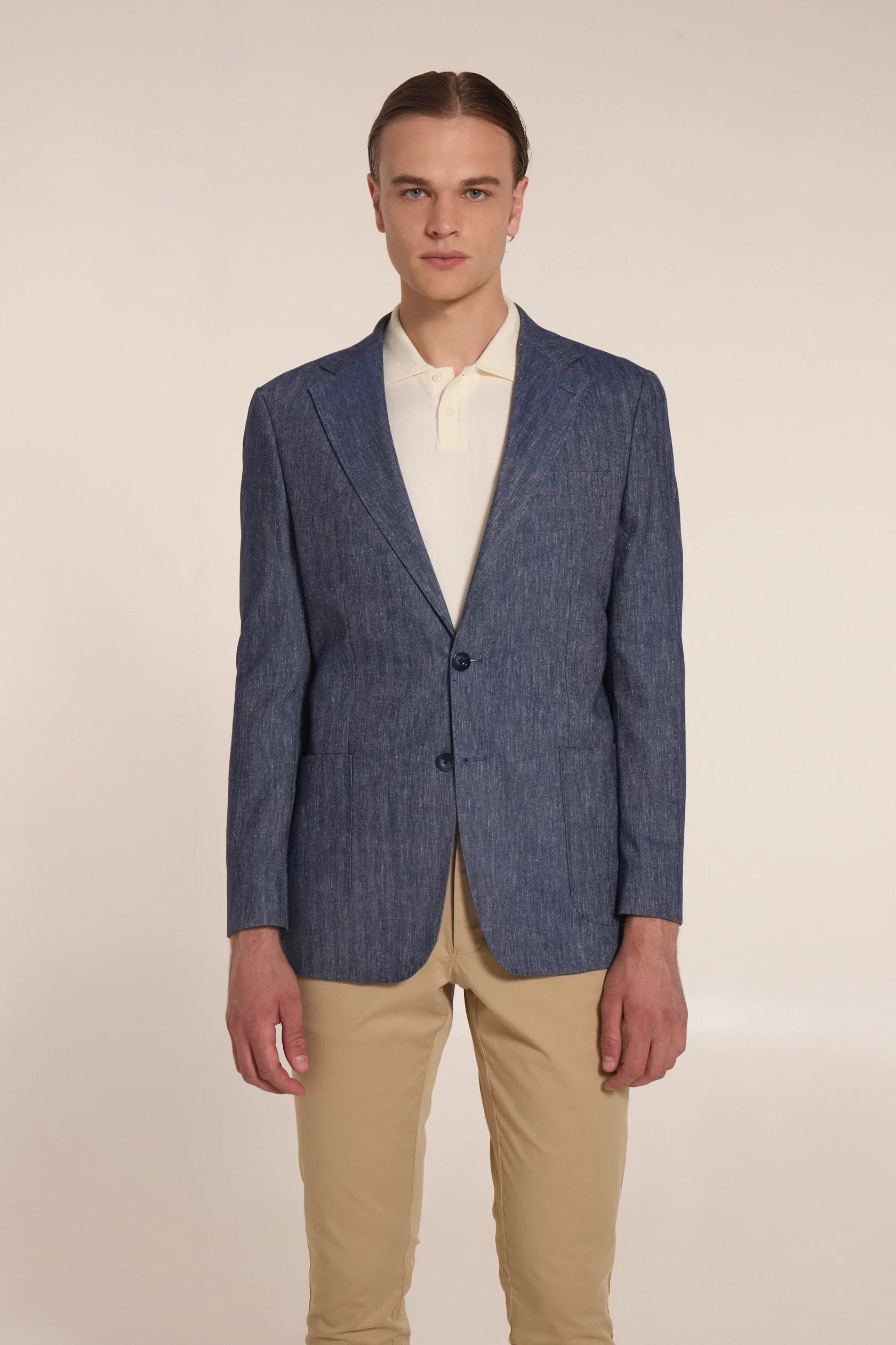The blue linen blazer
