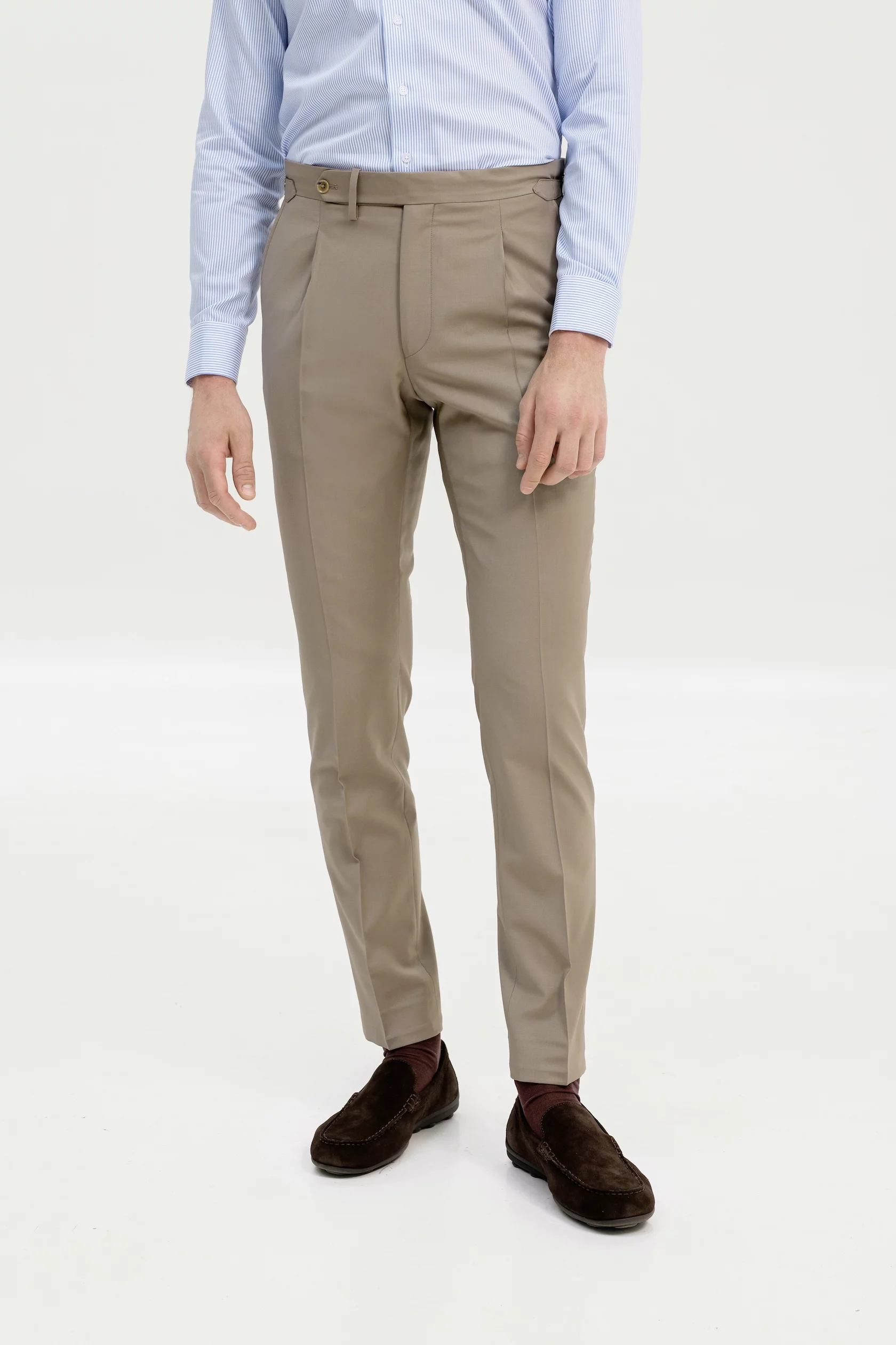 Navy blue 4-season wool trousers - Image 17
