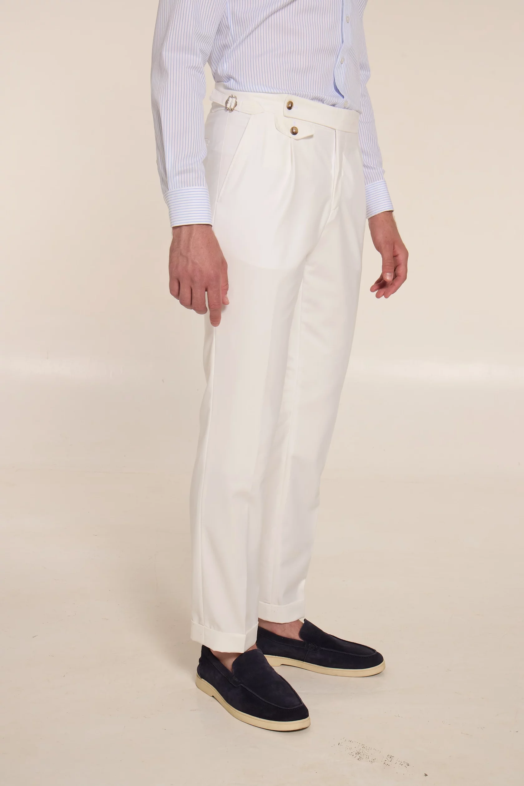 White wool trousers - Image 3