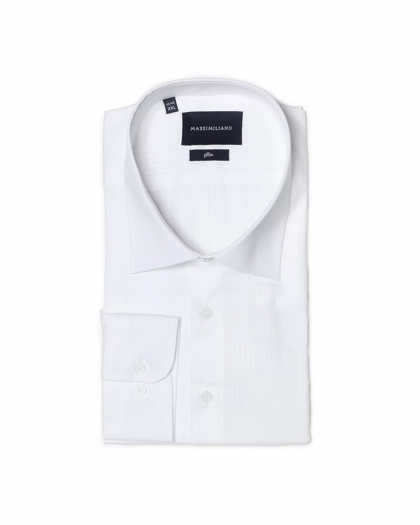 White shirt with invisible stripes