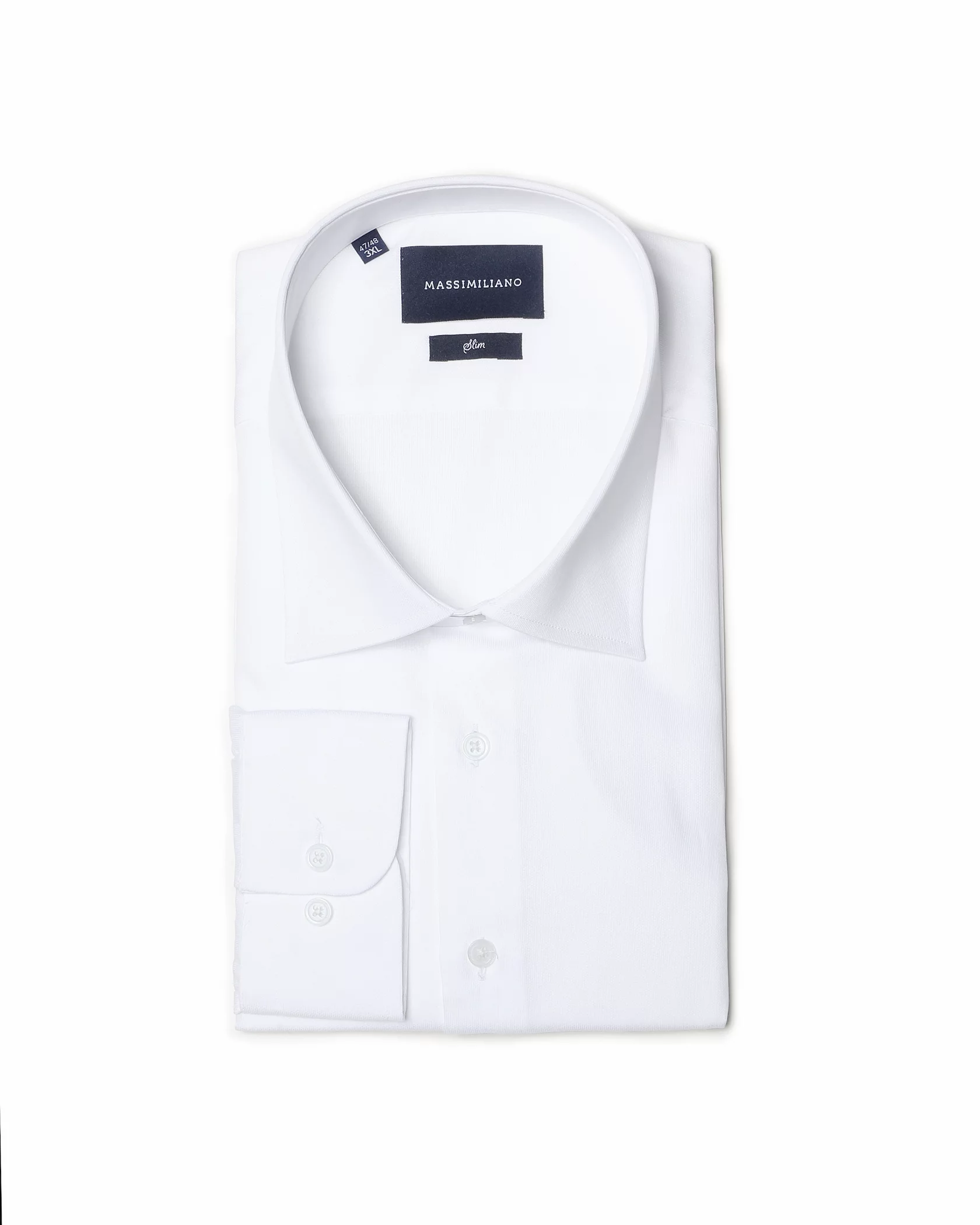 White on white dotted classic shirt - Image 2