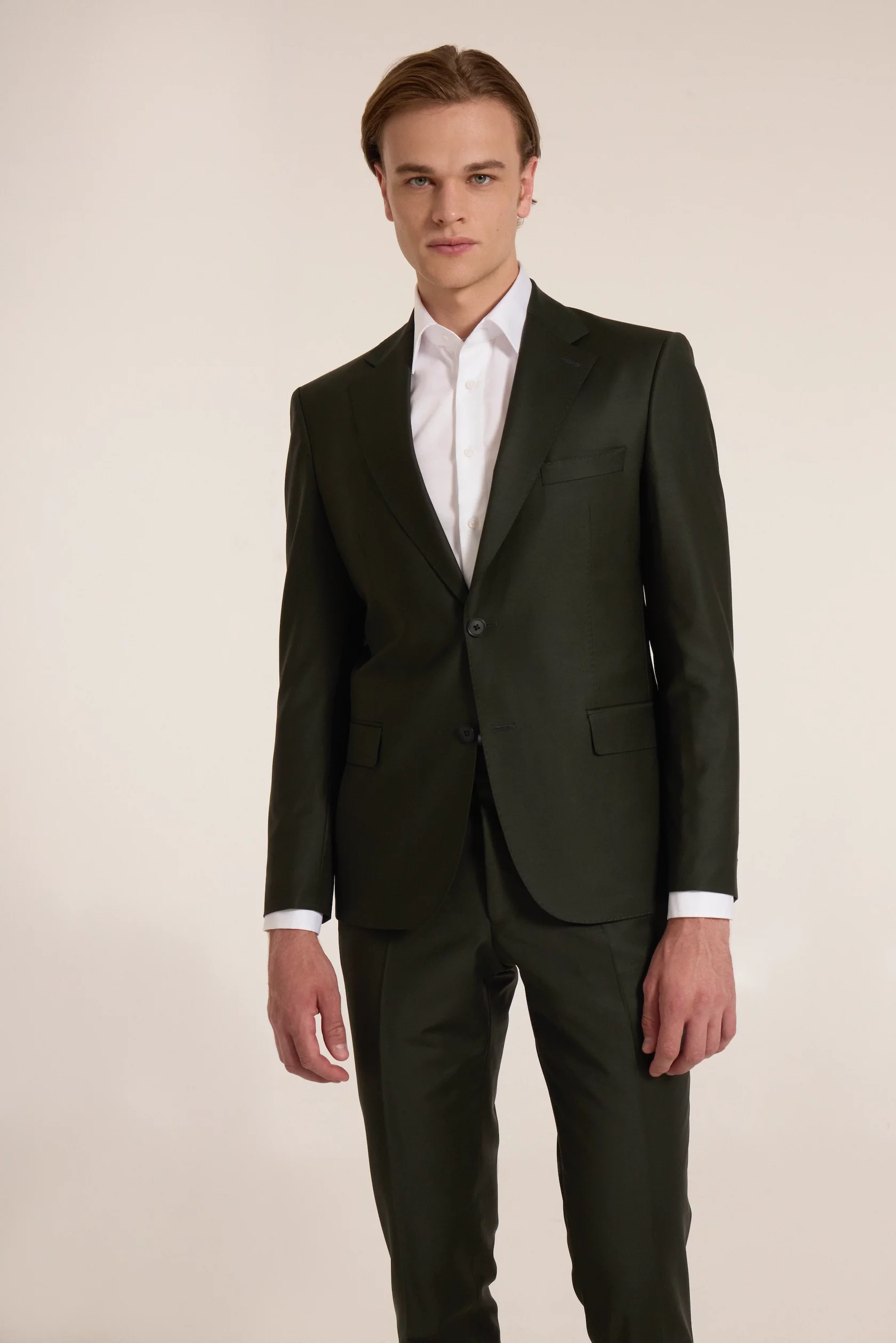 Dark green classic suit - Image 3