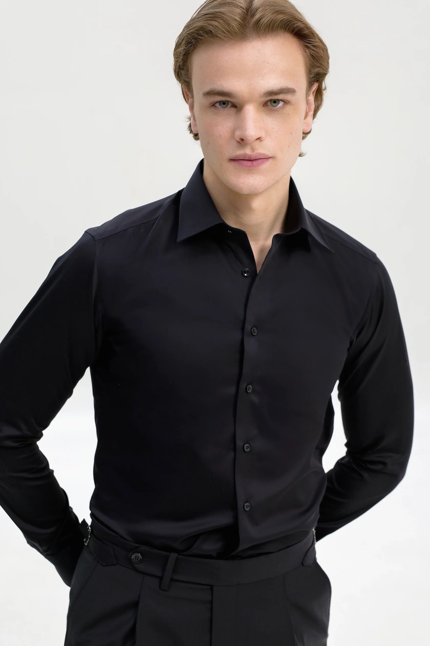 Non iron black shirt - Image 4